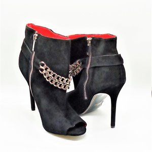 Charles Jourdan Paris Cary Side Zip Ankle Boots